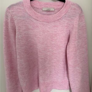 LOFT Soft Pink Crew Neck Sweater